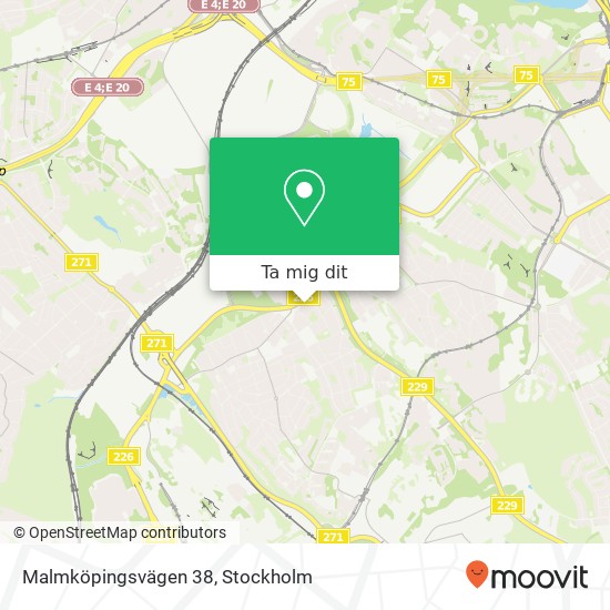 Malmköpingsvägen 38 karta