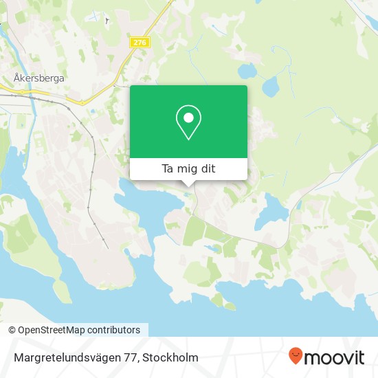 Margretelundsvägen 77 karta