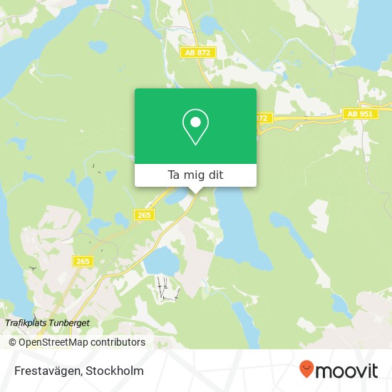 Frestavägen karta