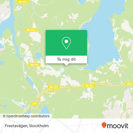 Frestavägen karta