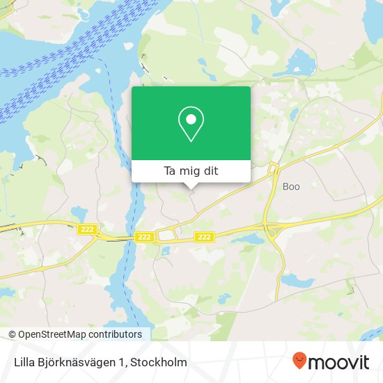 Lilla Björknäsvägen 1 karta