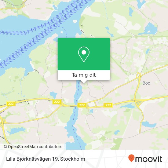Lilla Björknäsvägen 19 karta