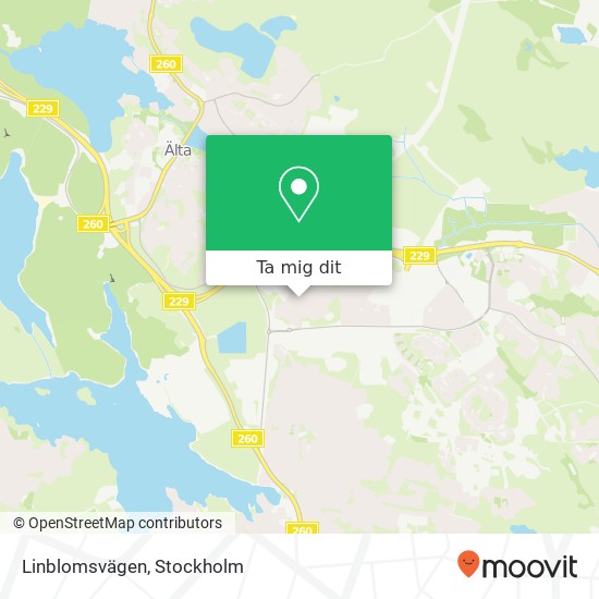 Linblomsvägen karta