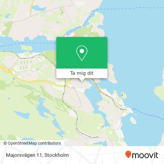 Majorsvägen 11 karta