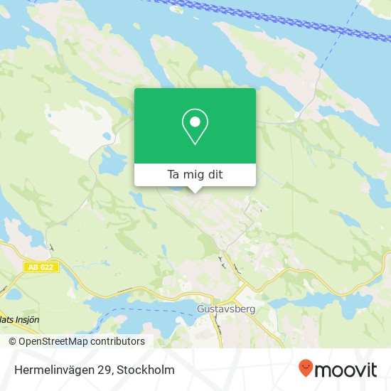 Hermelinvägen 29 karta