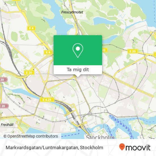 Markvardsgatan/Luntmakargatan karta