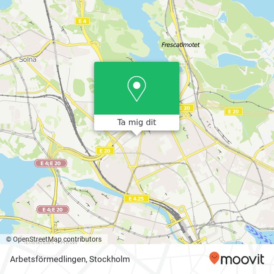 Arbetsförmedlingen karta