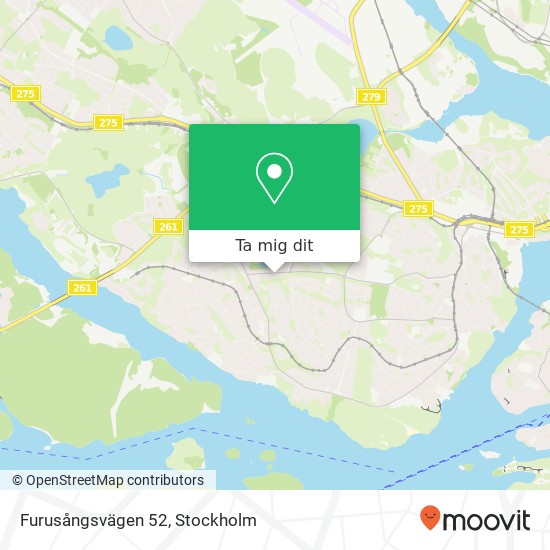 Furusångsvägen 52 karta