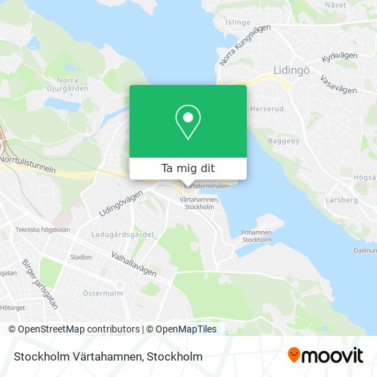 Stockholm Värtahamnen karta