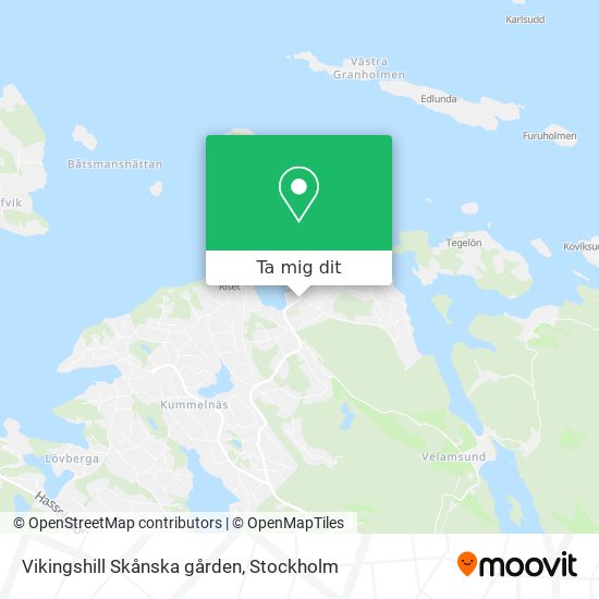 Vikingshill Skånska gården karta