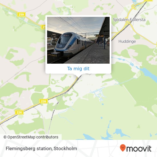 Flemingsberg station karta