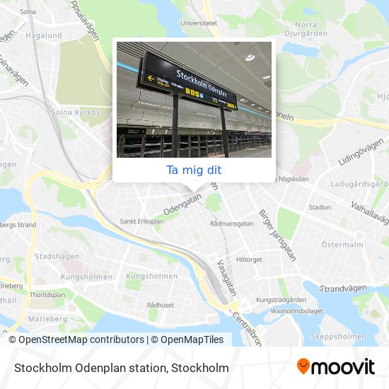 Stockholm Odenplan station karta