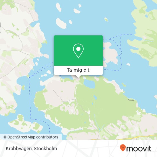 Krabbvägen karta