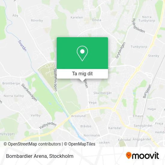 Bombardier Arena karta