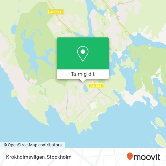 Krokholmsvägen karta