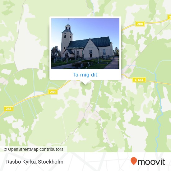 Rasbo Kyrka karta