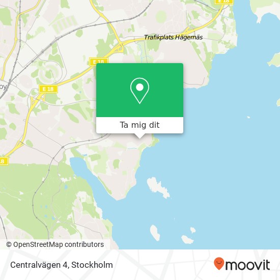 Centralvägen 4 karta