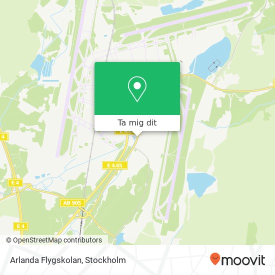Arlanda Flygskolan karta