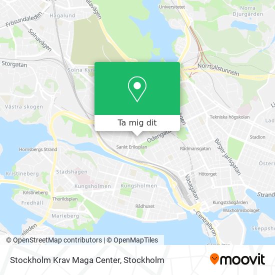 Stockholm Krav Maga Center karta