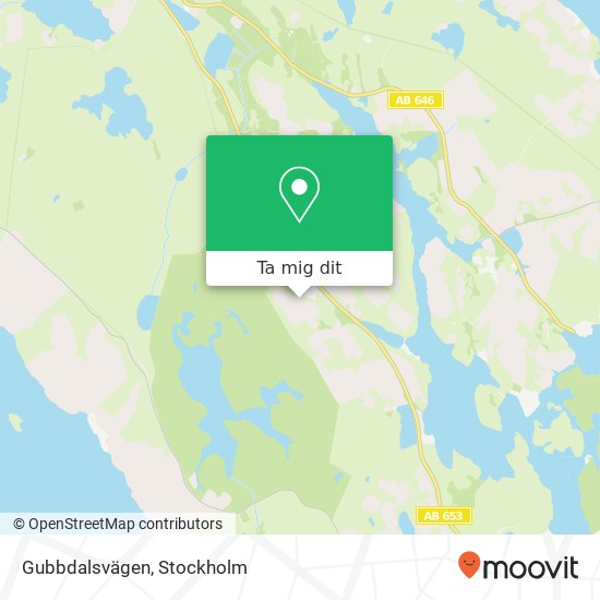 Gubbdalsvägen karta