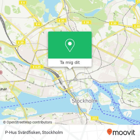 P-Hus Svärdfisken karta