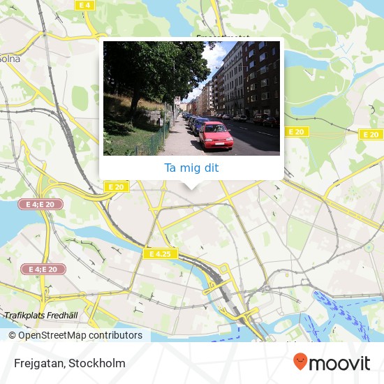 Frejgatan karta