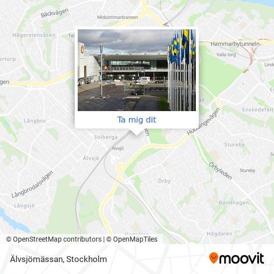 Älvsjömässan karta