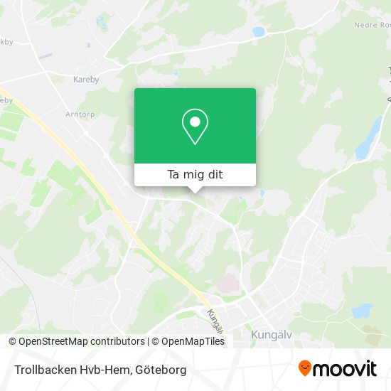 Vägbeskrivningar till Trollbacken Hvb-Hem i Kungälv med Buss, Tåg 