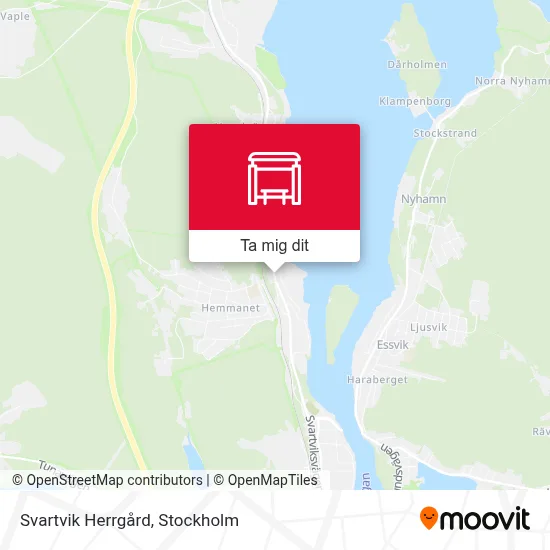 Svartvik Herrgård karta