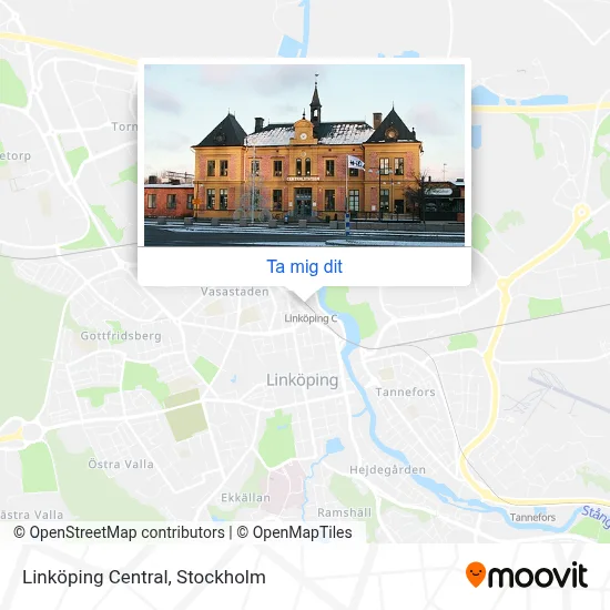 Linköping Central karta