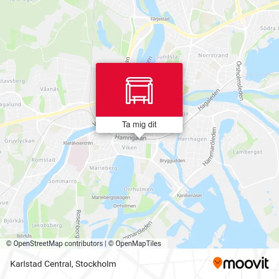 Karlstad Central karta