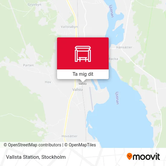 Vallsta Station karta