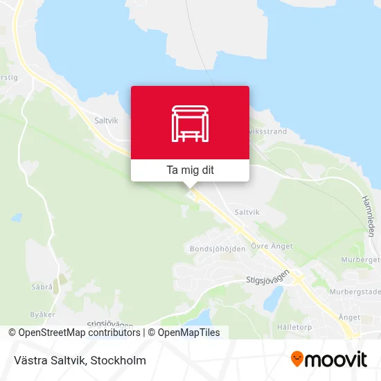 Västra Saltvik karta