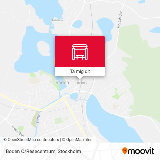 Boden C/Resecentrum karta