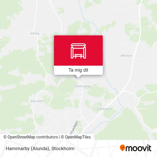 Hammarby (Alunda) karta