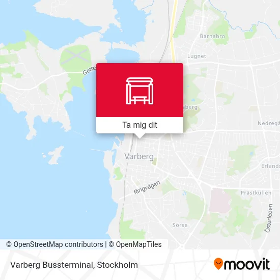 Varberg Bussterminal karta