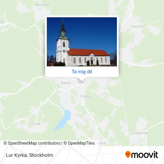 Lur Kyrka karta