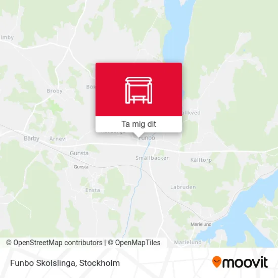 Funbo Skolslinga karta