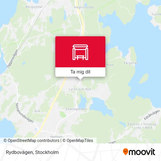 Rydbovägen karta