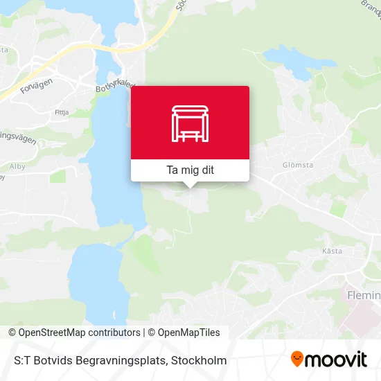 S:T Botvids Begravningsplats karta