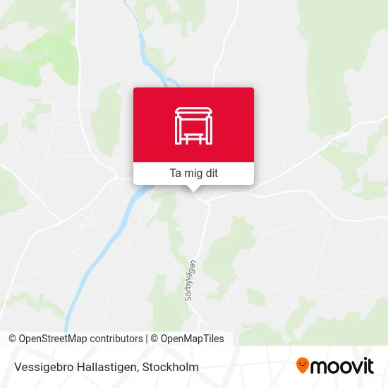 Vessigebro Hallastigen karta