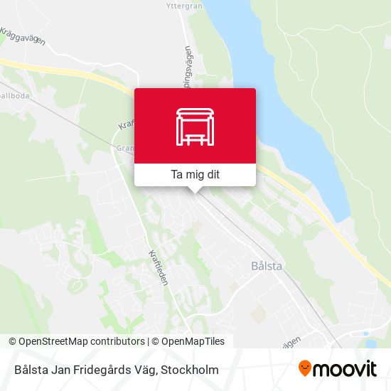 Bålsta Jan Fridegårds Väg karta