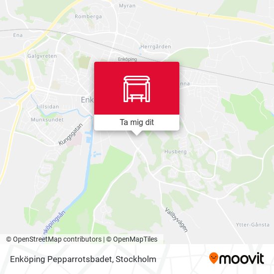 Enköping Pepparrotsbadet karta