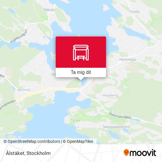 Ålstäket karta