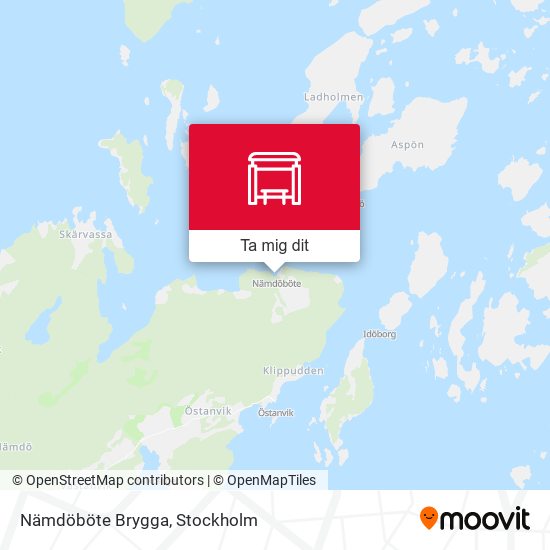 Nämdöböte Brygga karta