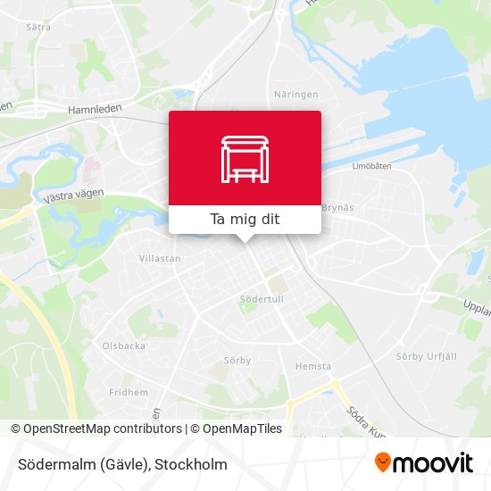 Södermalm (Gävle) karta