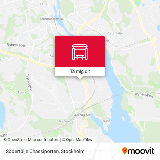 Södertälje Chassiporten karta