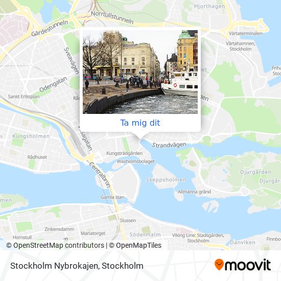 Stockholm Nybrokajen karta
