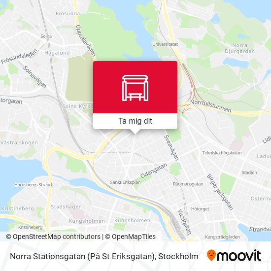 Norra Stationsgatan (På St Eriksgatan) karta