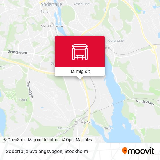 Södertälje Svalängsvägen karta